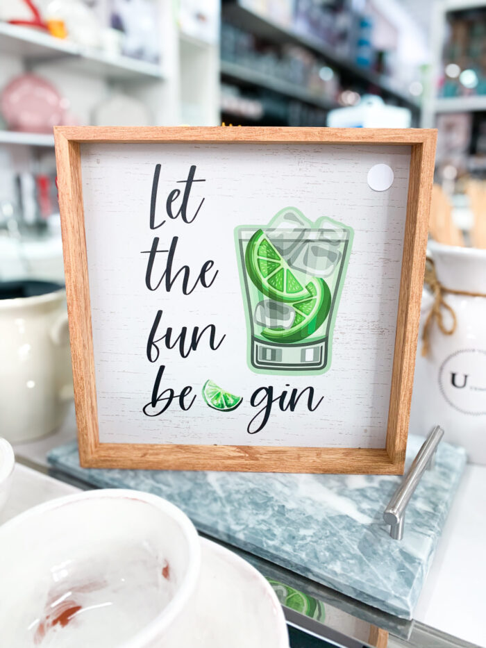 Let the Fun Lime Begin Wall Sign