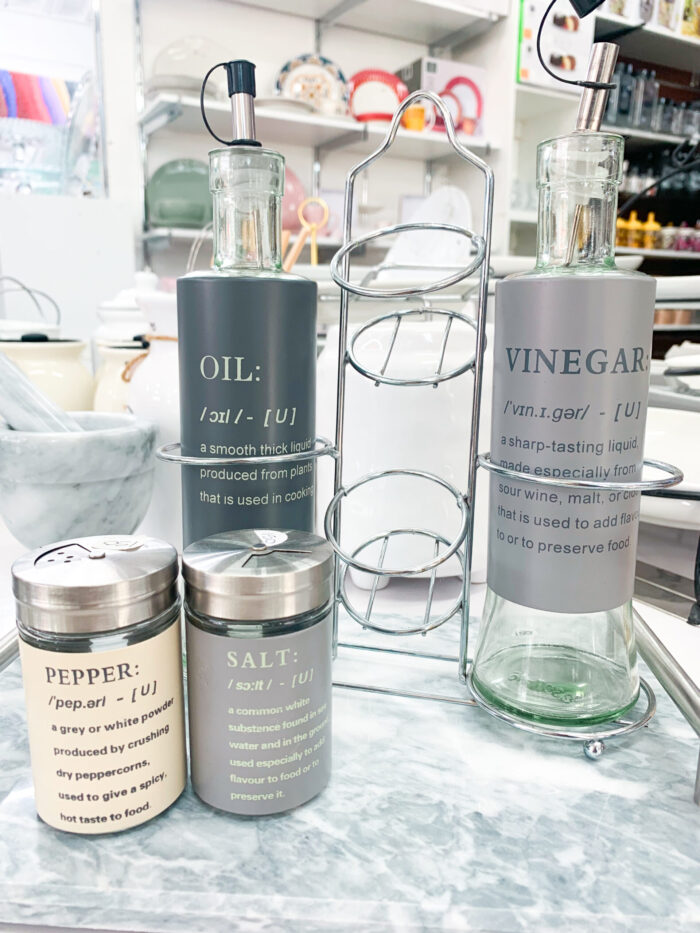 Oil, Vinegar & Salt and Pepper Shaker Set