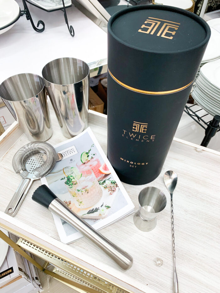Sleek Silver Mixology Set