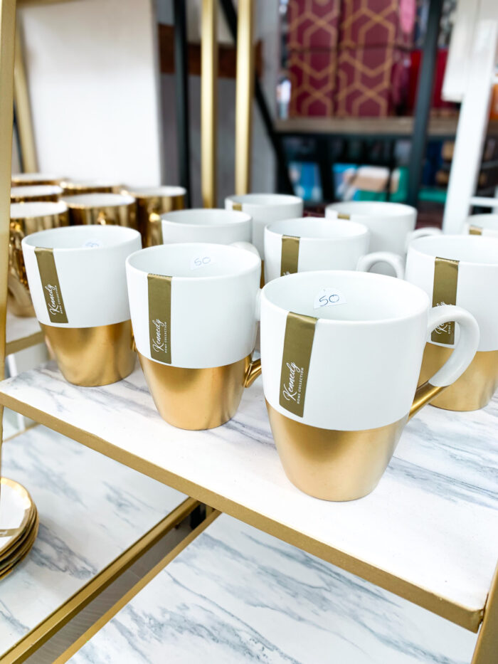 White and Gold Mug