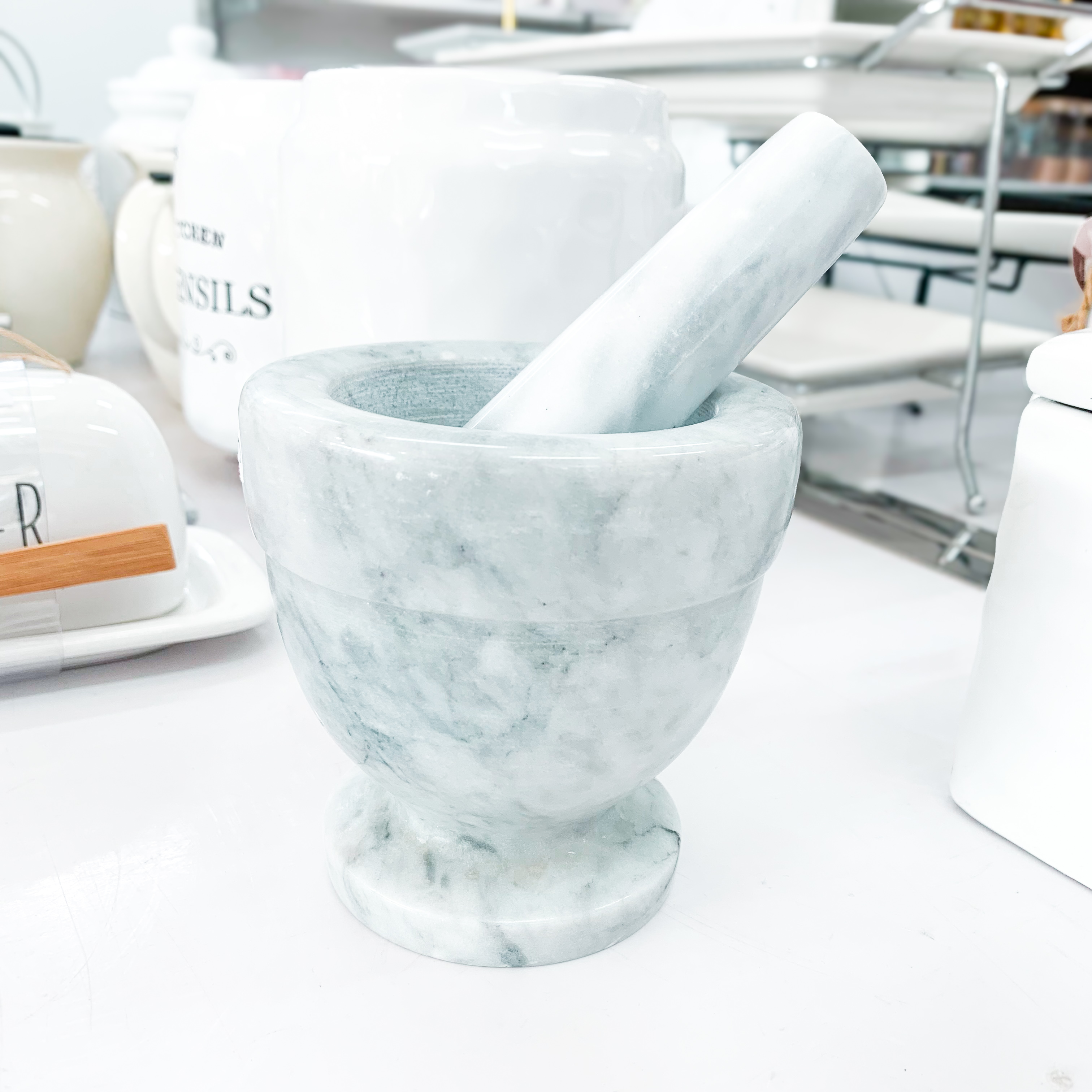 Marble Mortar and Pestle