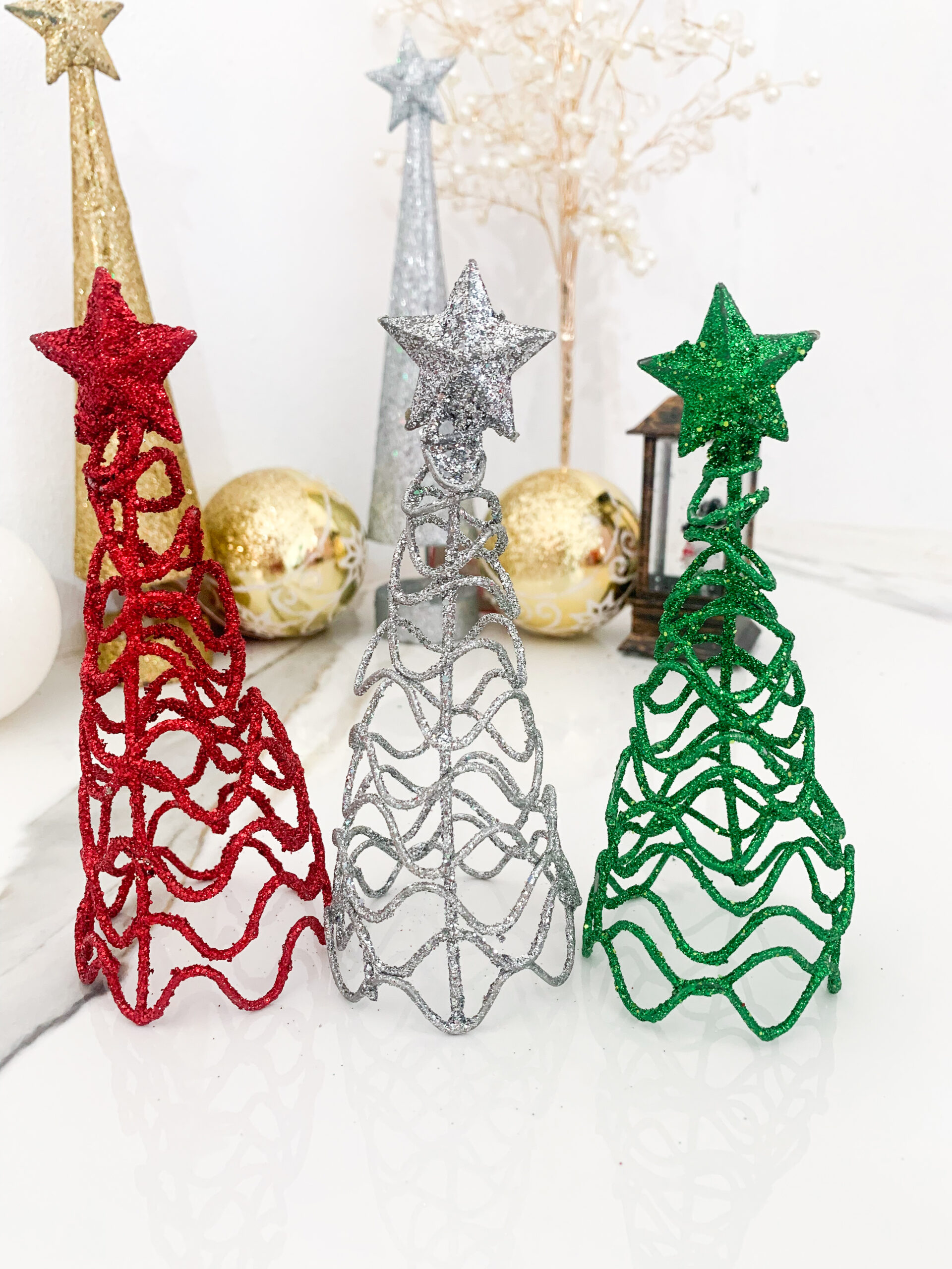 Mini Wire Christmas Trees