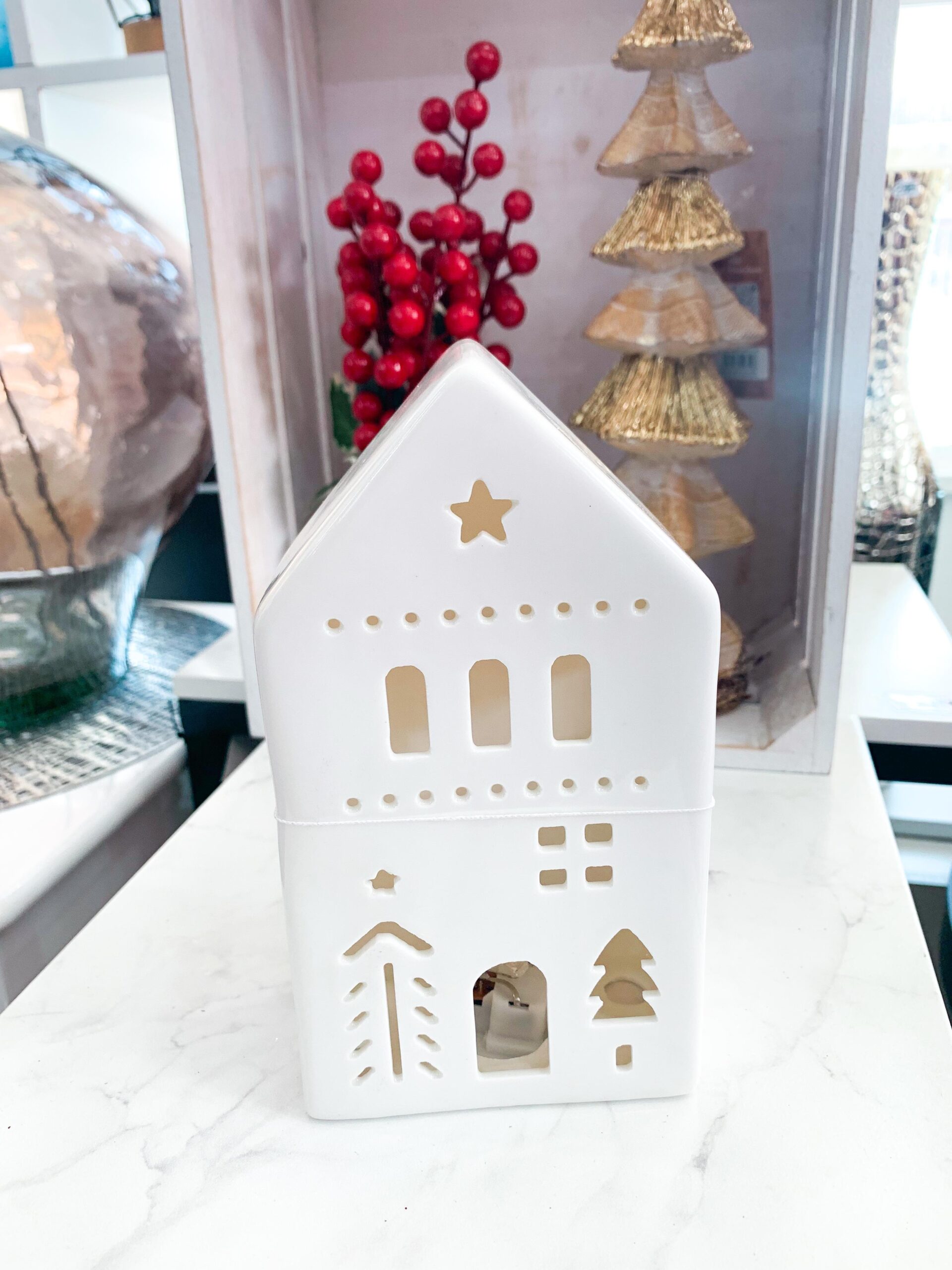 White Ceramic House
