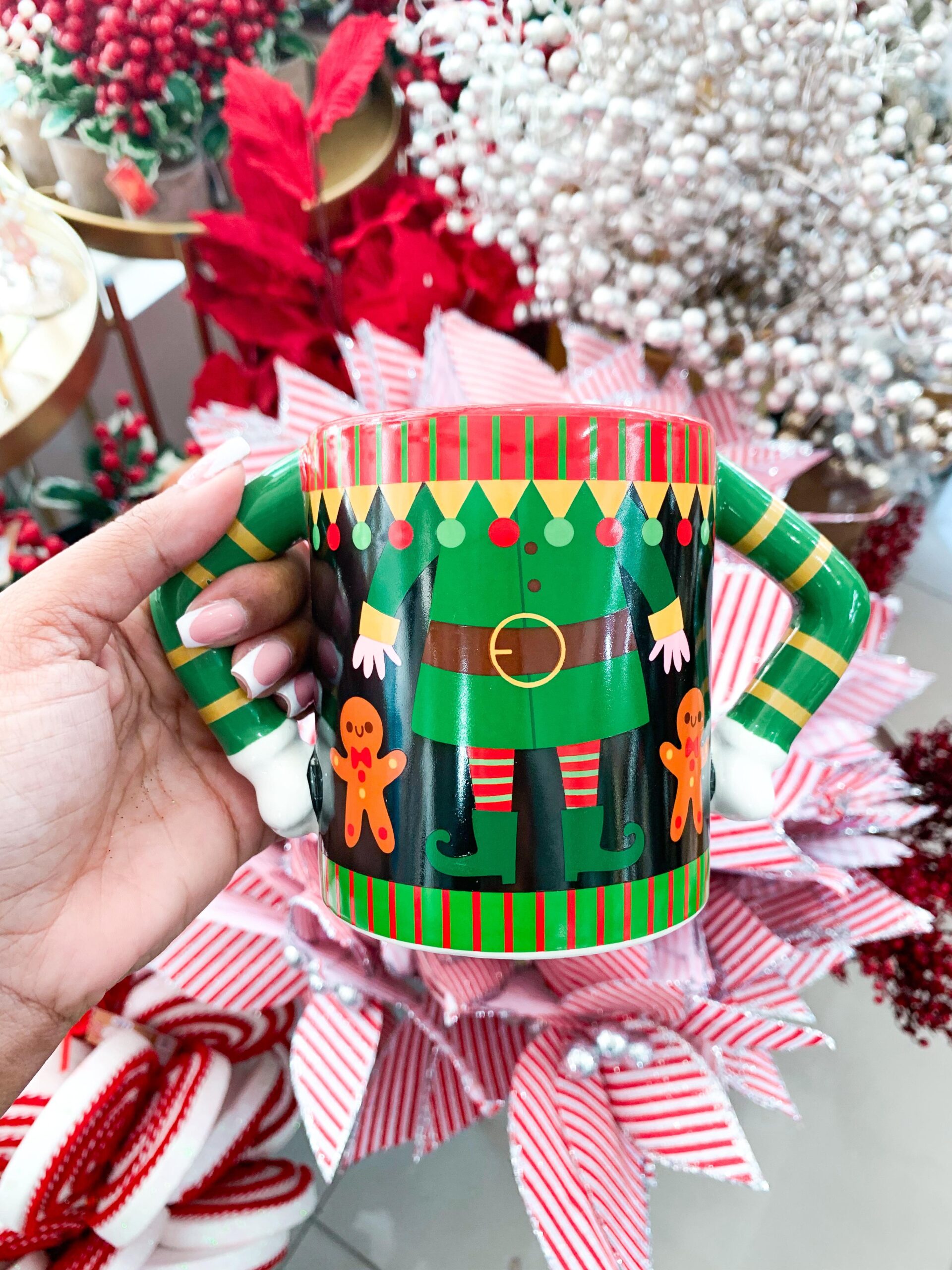 Elf Christmas Mugs