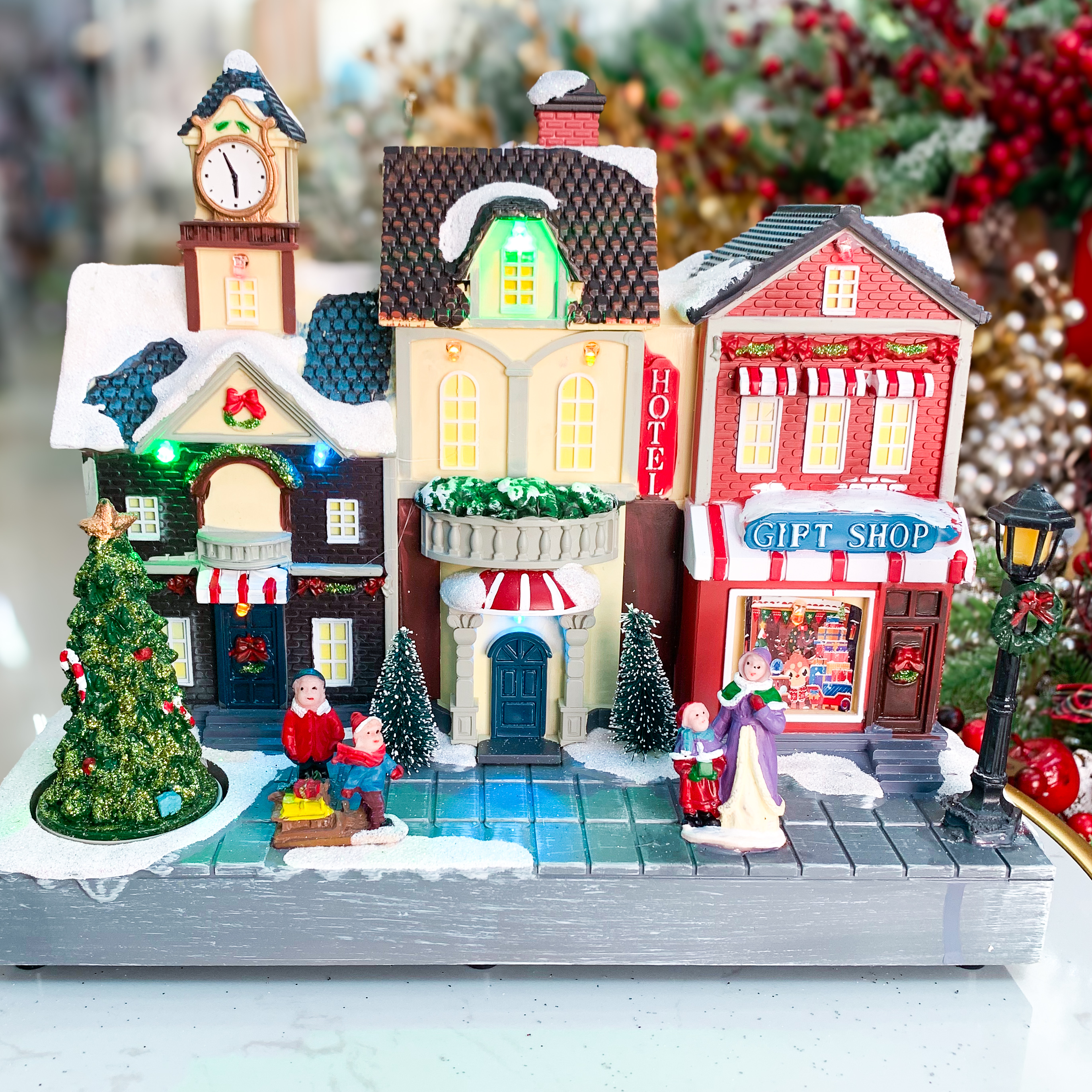 Christmas Village Scene
