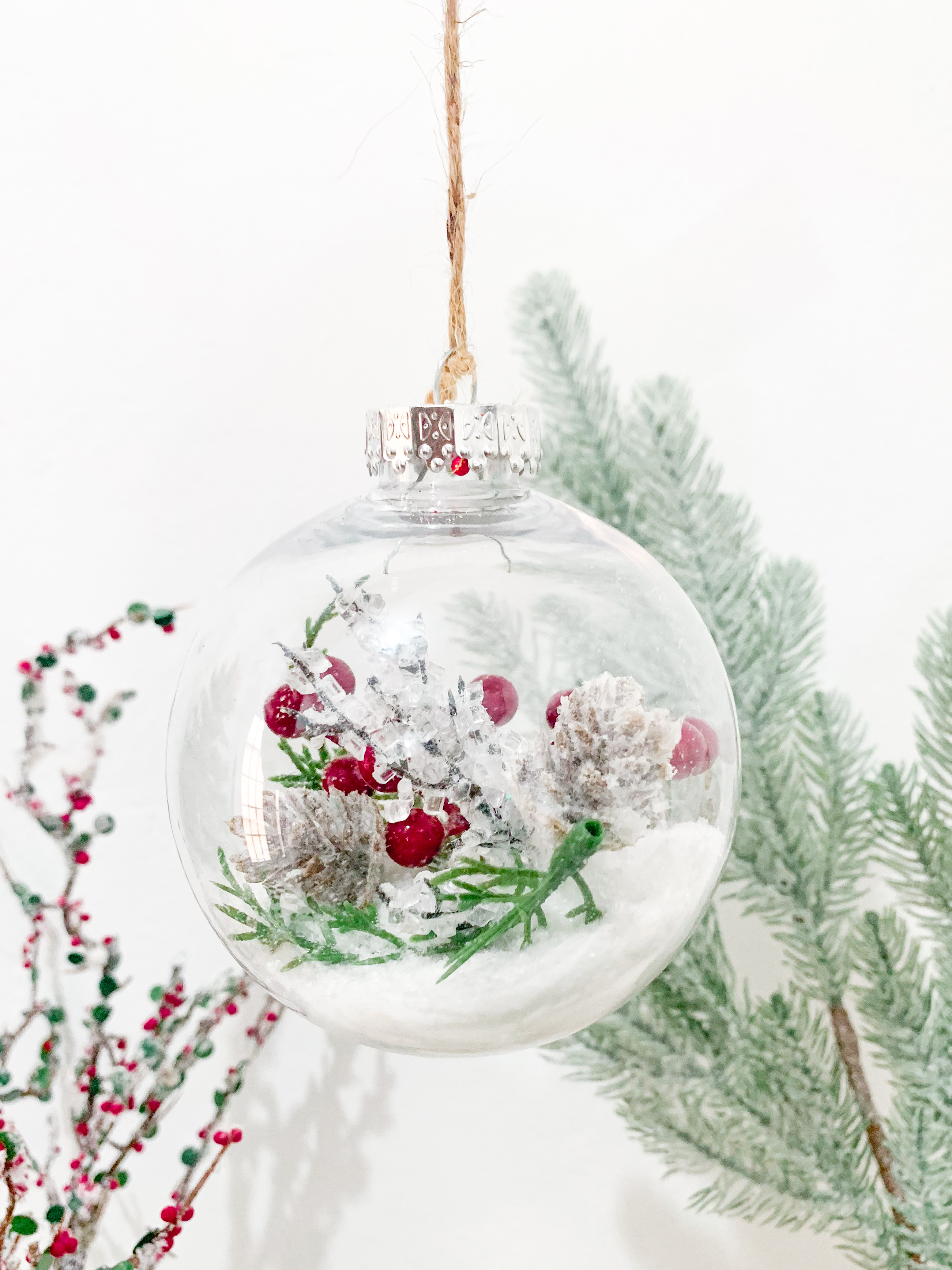 Christmas Snowball Ornament